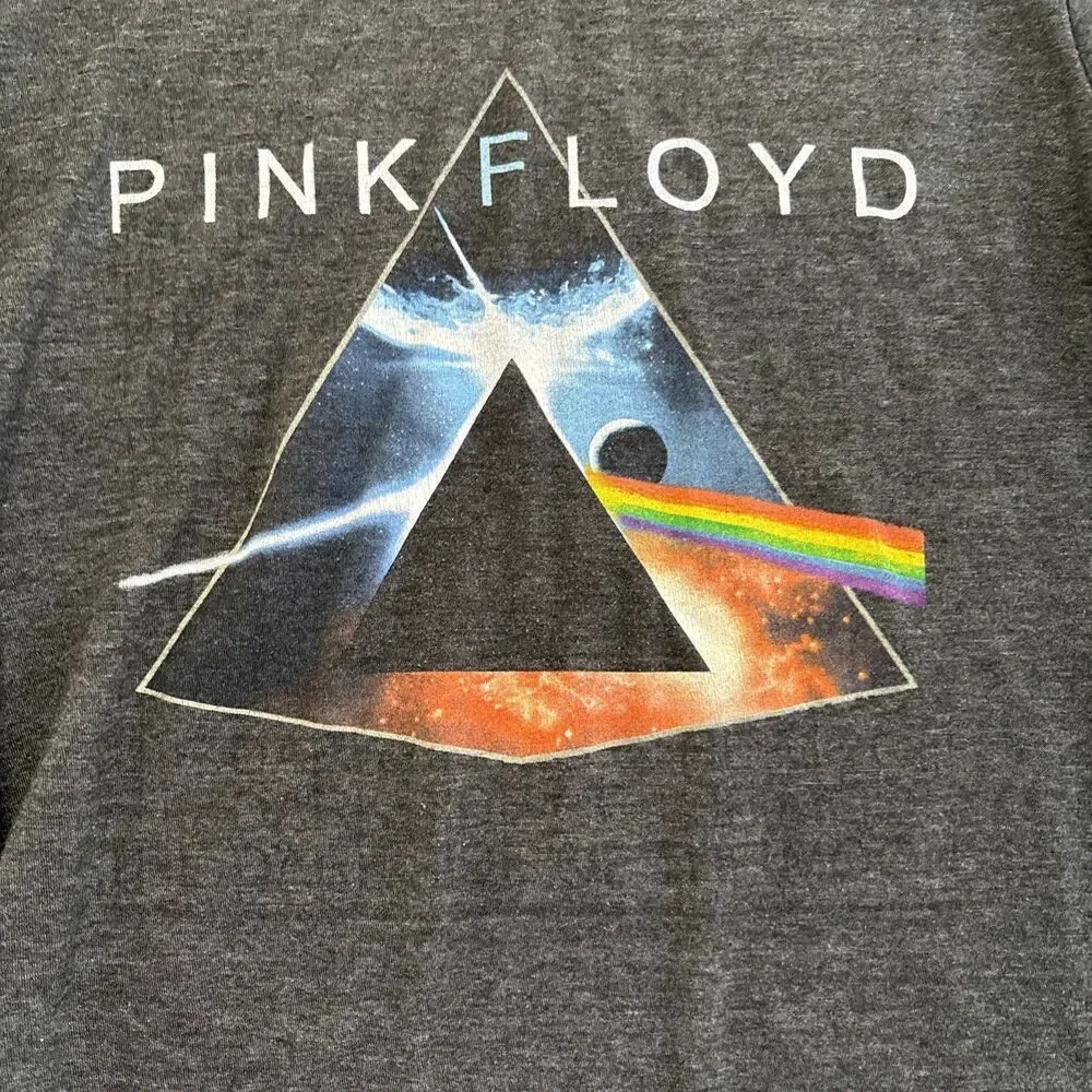 Pink Floyd Dark Side of the Moon Boys Prism Graphic Band T Shirt XL Old Navy